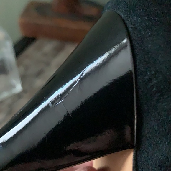 𝅺WHITE HOUSE BLACK MARKET D’Orsay Suede/Patent Heel - Picture 16 of 16